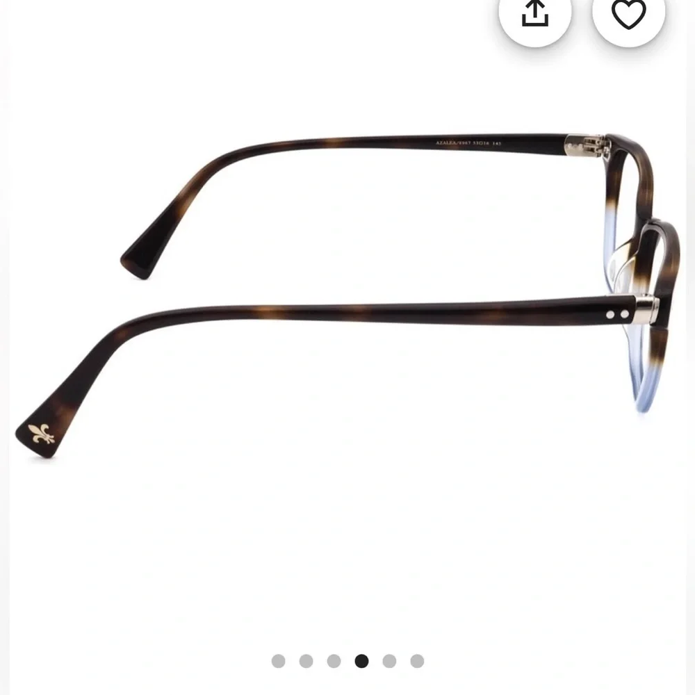 Seraphin Eyeglasses Azalea/8967 Tortoise/Blue Square Japan 53[]16 145 Handmade